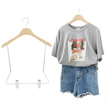 마다메이드 원목옷걸이 나무 한벌디피 셔츠상의_멀티바 여자(1개), (화이트), 1개