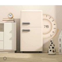 레트로 냉장고 가정용 디자인 집꾸미기 원룸 냉동고, 118l-화이트