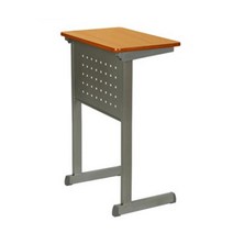 학교 학원 튼튼한 눈 피로 덜한 원목 모서리 곡면 책상 책걸상 중고등학생, (YWBHS) 입식브레인타공책상(곡면엣지)_비치