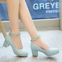 WHYY 여자 구두 봄가을 여아 하이힐 공연화 주니어 화이트 공주 중학생 퍼포먼스화