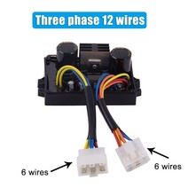 전압조절기5KW 8KW 용접 자동 전압 조정기 경량R HJ-5K25DH-12 디젤 가솔린 발전기 듀얼 사용 부품 12 와이, 12와이어