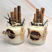 시나몬캔들 인테리어소품 집들이선물 답례품 퇴사선물 향초, 1개, 180g, 블랙체리