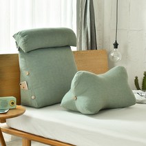 수입 삼각등받이쿠션 집순이필수템 침대벽쿠션 의자허리받침 허리받이 삼각등 요추받침 헤드쿠션 벽 대형등 다리, 9번 - 다리쿠션 포함