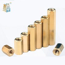 5-50pcs 육각 암-암 M2 M2.5 M3 M4 M5 황동 스탠드 오프 스페이서 스터드 중공 기둥, M2XL(50PCS)_10mm