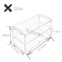 아크릴 음식 진열대 도넛 베이커리 빵 투명 진열장, 2단