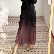 데일리 캐주얼 루즈핏 허리 밴딩 주름 스커트 ZSJ-0112