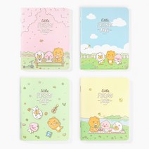 카카오프렌즈 미니 중철 노트 10x13cm 캐릭터 메모 수첩, 미니중철노트 - 핑크