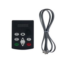 헤르츠 변환기 주파수 50hz to 60hz 4KW/ 220V 단상 인버터 입력 VFD 3 상 출력 가변 속도 1500W, Keyboard cable