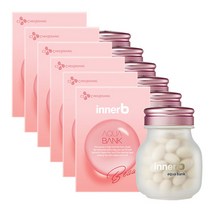CJ 이너비 아쿠아뱅크 히알루론산 김나영 피부 보습 + 쇼핑백 증정, 56캡슐 x 6box