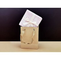 크라프트 명품 소량쇼핑백제작 세로 종이 가방 쇼핑백 예쁜 무지 종이 가방 S, 단일