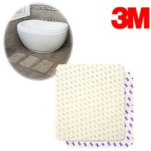 3M 욕실 화장실 바닥 발판 미끄럼방지 매트 테이프 패드, 14x14 (10개입)