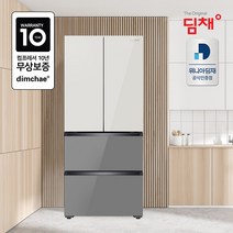 23년형 딤채 스탠드형 김치냉장고 457L EDQ47HBPIETT 평면강화유리 양문형 4도어, EDQ47HBPIETT 457L