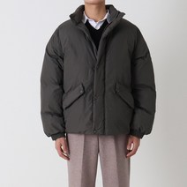 지지블랙 보르디 웰론 숏패딩