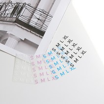 컬러 열전사지 심플사이즈 전사지 4color Z1416, 화이트, 1개