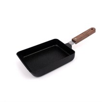 실버스타 살림살이 인덕션IH 우드핸들 후라이팬 택1, 1개, 사각팬13*18CM