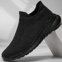 [슈올즈] 캐주얼 슬립온 아웃도어 하드 웨어 스니커즈 남성용 통기성 가벼운 패션 럭셔리 블랙 화이트