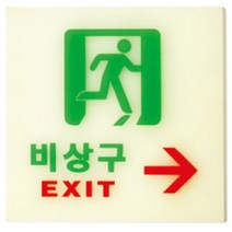 비상구 축광 유도 표시등 복도 통로 계단 야광 출구판