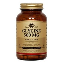솔가 글라이신 500mg 글루텐 프리 무설탕 베지터블 캡슐, 100개입, 2개