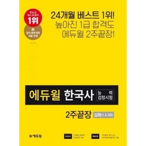 2020에듀윌한국사능력검정시험심화2주끝장, 상품명