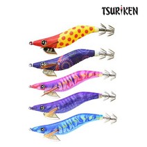 쯔리겐 23년형 케이무라 에기스타 2.5호(에기스타 드로퍼 추가 미루드레곤)/케이무라에기/한치 무늬오징어 갑오징어, 2.5호, 마블그린펄(N-27)