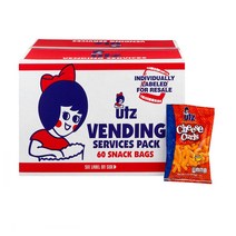 Utz Baked Cheddar Cheese Curls 유티지 베이크 체다 치즈 컬 스낵 28.3g(1oz) 60개입, 1개