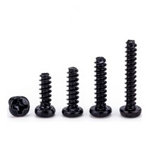 20-100pcs PB M1-M4 팬 헤드 블랙 전자 마이크로 나사 필립스호환 셀프 태핑 전화 컴퓨터, [04] M1.7       100pcs, [01] Black, [03] 5mm