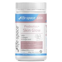 라이프스페이스 프로바이오틱+ 스킨 글로우 콜라겐 & 포도씨 포함 20억 CFU 오랄파우더, 150g, 1개