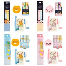 [찬지림몰] 카카오프렌즈 해피모먼트 미니 연필깎이 SET, 어피치 세트 A