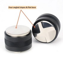 로스팅 커피수동 핸드밀 그라인더 EXPOBAR E61 익스프레소 머신 용 304 스테인레스 스틸 58MM 커피 바텀리스 포터필터 필터 홀더 범용 그룹 헤드, Doubld distributor 4