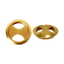 아이비스토어 국산 PVC 알루미늄 전선캡 타공커버, 알루미늄 전선캡 샴페인골드 1개입