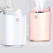 간편청소 큰사이즈 탁상용 USB가습기 단체선물 피부보호 USB충전 선물, 핑크