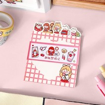 핑크체크 달콤하루 캐릭터 떡메모지 (50매), 단품