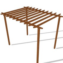 조립식 파고라 테라스 야외 펜션 그늘막 정원 루프탑, 01.사용자 정의 크기