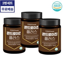 [3병 대용량 세트] HACCP인증 콘드로이친 360정 상어연골 프락토올리고당 유산균 퇴행성 연골 관절염 무릎관절 효능 60대 영양제