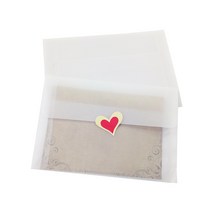 10 개몫 사랑스러운 빈티지 빈 반투명 양피지 봉투 DIY 다기능 선물 175125mm