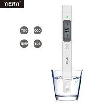 디지털 온도 tod cod tds meter 가정용 수돗물 식수 품질 테스터 고정밀 프로브 모니터 테스트 경도, 없음