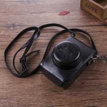 라이카 typ109/d-LUX 가죽케이스 라이카 C/d-LUX7 카메라케이스 C-LUX 빈티지 d-dux6/5 적용, 블랙 일체형_Leica C Typ112