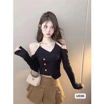 크롭 티 세미 배꼽 위 부드러운 니트 스웨터 허니제이 김혜윤 김빈우 허리 가늘어 보이는