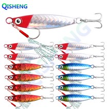 [QISHENG] 배스루어 반짝이 메탈지그 13개입/세트, 혼합 색상B, 15g