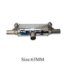 가변배기 자동차 머플러 튜닝팁 진공 펌프 가변 밸브 배기 원격 제어 t 모양 one in two out 63mm car universal stainless steel valve, 빨간색