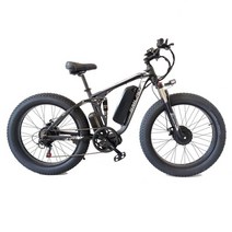 24인치자전거 두발 성인용 전기 자전거 듀얼 모터 스노우 마운틴 바이크 풀 서스펜션 Ebike Smlro V3 Pro 26 인치 48V 28MPH 16Ah 224Ah 2000W, Black White+224AH+2000W, 02 22.4AH