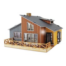 다락이 있는 30평형 전원주택 나무 모형 조립 키트