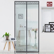 [바보사랑]다샵 현관 방문 모기장 블랙 90x210, 1개