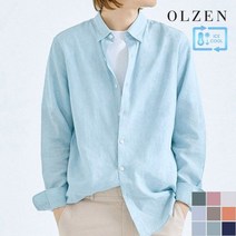 올젠(OLZEN) [올젠] 이지케어 컴포트 린넨 긴팔 셔츠 A (ZOB2WC1307) 427593