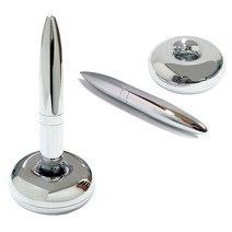 Wal그린_스탠딩볼펜 고급자석 은색 선물용 사무실 마그네틱 세우는 원형중심_Wal그린, 무옵션-단일상품_, SIZExCO