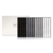 코튼랩 뱀부얀 아기 수건 목욕 타올 150g 16매 선물세트, 1개, 화이트 16매세트