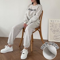 르엠마 SET [기모안감] 맨투맨 조거팬츠 여자트레이닝세트 홈웨어 츄리닝 여성트레이닝세트 여자운동복 여성운동복 기모 여성 긴팔 트레이닝 세트 81338