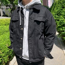 니즈셀링 / 남자흑청자켓 트러커자켓 흑청데님자켓