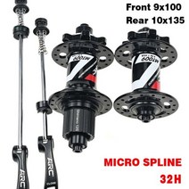 ARC MTB 허브 28H / 32H 36H 마이크로 스플라인 12 속도 디스크 브레이크 베어링 6 Pawls 114 클릭 HG 8 9 10 11/ MS Sram XDR, MS 12S 32H QR