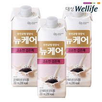 [대상웰라이프] 뉴케어 구수한맛 검은깨맛 아셉틱 200ml x 60팩, 고소한검은깨맛(슬림형) 60팩, 60개
